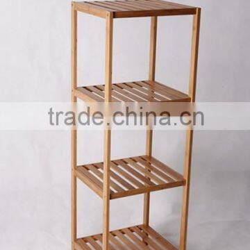 Modern bamboo storage rack furniture home display shelf