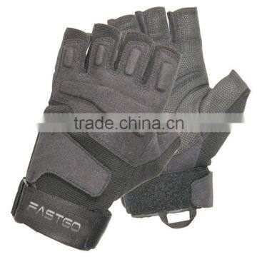 Army cut fingers black olive tan tactical gloves with EVA Gel