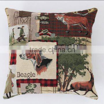 Beagle Jacquard Cushion
