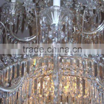 530-10 English Regency Style 15-Light Crystal Chandelier photo-4