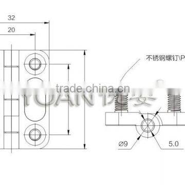 Factory Made Zinc Diecast Screw-on Flat Flexible Cabinet Door Hinges photo-5
