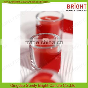 Chrismas Decoration Votive Candle In Glass