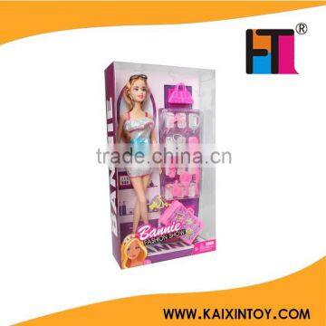 11inch beautiful girl doll with wardrobe