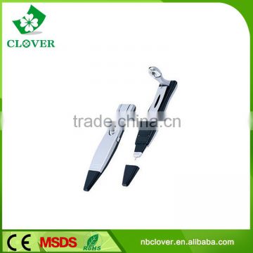 Pen shape plastic and stainless steel material 1 led book reading light