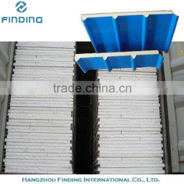 wall panel, wall sandwich panel prefab houses use, high quality steel panel