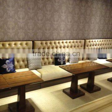 Sofa booth set cheap restaurant tables chairs YR7041