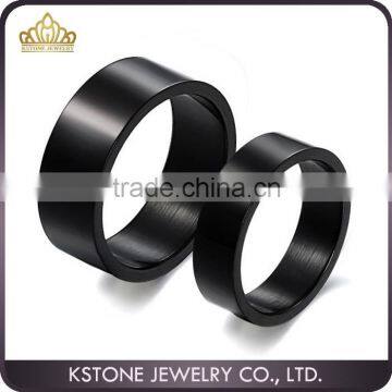 KSTONE Titanium Steel Jewelry Love ring black tungsten couple ring