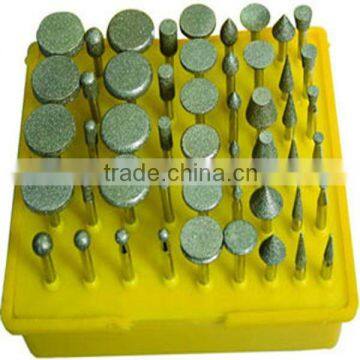 50pc Universal Diamond Burrs Bit Set 1/8 Shank For Dremel Rotary Tool