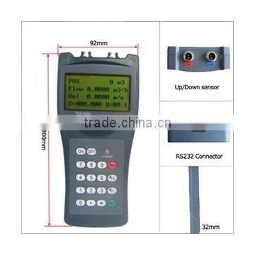 Hand hold portable ultrasonic flowmeter with RS232 output