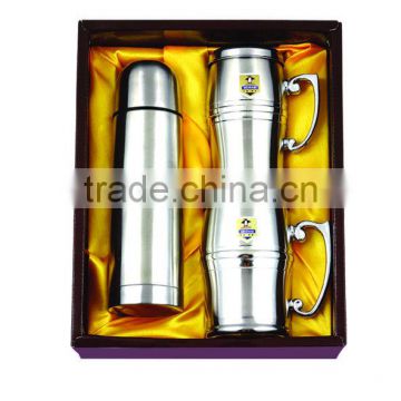 double wall stainless steel vacuum flask gift set 500ml