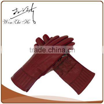 AB Grade Ladies Leather Gloves UK With Dacron Fiber photo-5