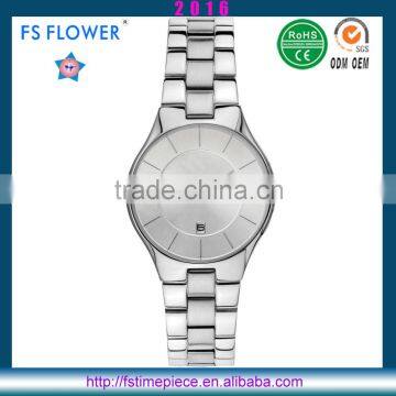 FS FLOWER - Shenzhen Watch Factory Directly Supply Japan Movt Quartz Watch All Stainless Steel Case Back Watch