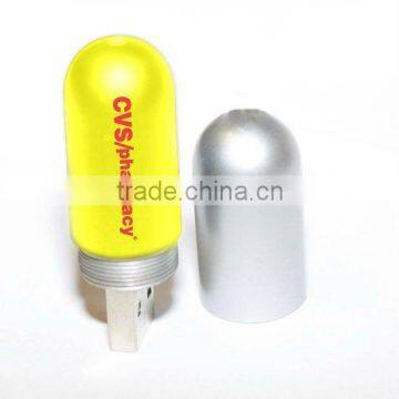 Large Full Capacity Modern Cylinder Metal USB Flash Drive 32GB