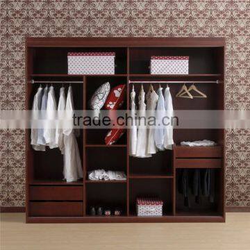 Cheap Red Shutter Sliding Door Wardrobe