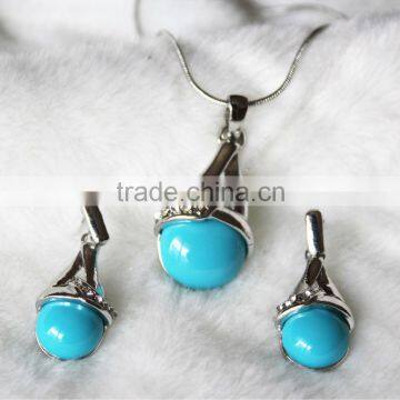 Hot new design fashion turquoise wedding jewelry sets