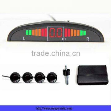 High quality back up led universal car parking sensor with 4 probes for car reversing