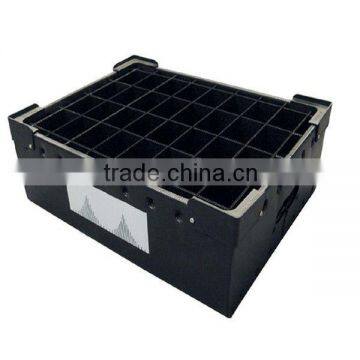 Black pp esd corrugated box with cells