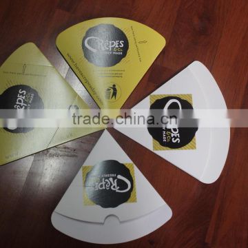 Food Grade Paper Packaging For Crepes With Logo Printing