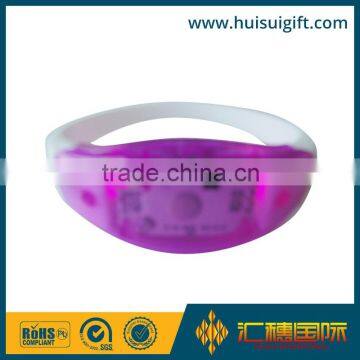 Custom design gleamy silicone bracelet with custom logo