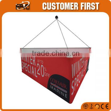 Tension Fabric Graphic Portable Flutter Ceiling Advertising Hang Banner