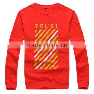 Hot sale crewneck plain pocket sweatshirt no hood