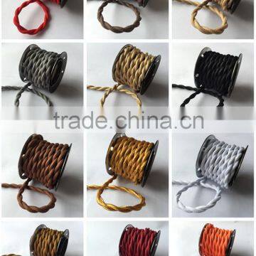 RED Electrical Wire Braided Cable 2/3 Core Edison DIY Pendant Cord photo-4