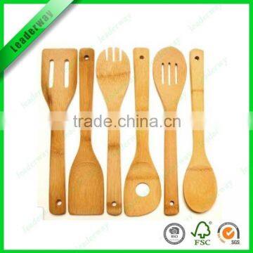 Solid wood cooking tools set for kitchen