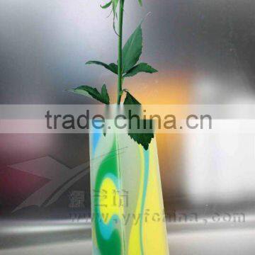 high clear acrylic flower pot