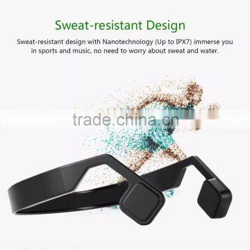 Bone Conduction Bluetooth Stereo Headset Sport Headphones Earphone with Mircophone Handfree for Outdoor Running Cycling