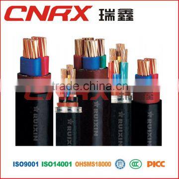 Made in China Ruixin group PVC insulated PVC sheath Low Smoke Zero Halogen power cable