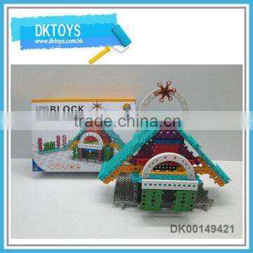 47pcs plastic material building block villa type