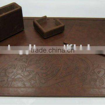 High quality customized made-in-china Office Leather Desk Set for Best(ZDO13-020)