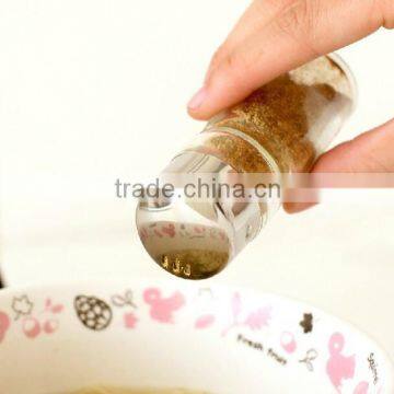 4pcs/set Spice and Oil Glass Bottle Set With Metal Stand photo-5