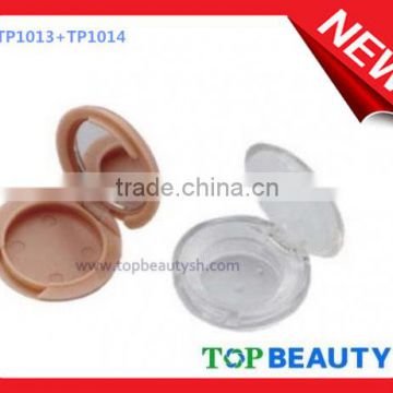 Best Price Round Empty Cosmetic Plastic Powder Case