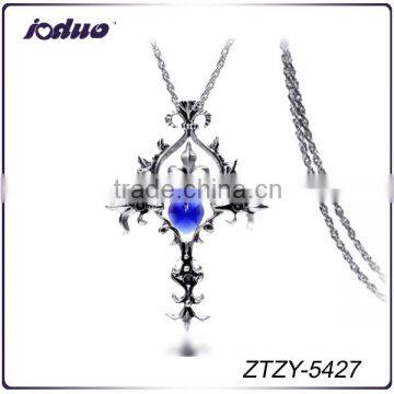 Hot-selling Heart Shape Crystal Design Cross Pendant Necklace