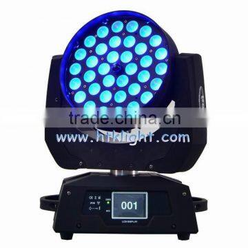 rgbw zoom 36x10w 4in1 led moving head wash light