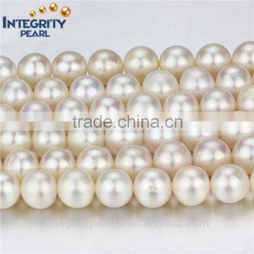 10-11mm AA commercial quality genuine freshwater loose round pearl beads