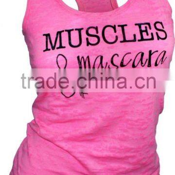 Blank Bodybuilding Vest Gym Women's Stringer Singlet Wholesale Tank Top