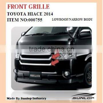 Toyota hiace auto parts refited front grill narrow body lowroof for hiace commuter van bus KDH200 #000755