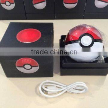 2016 New Design Pokeball Power Bank 12000mah pokeball power bank with Factory price Free Sample