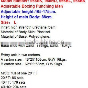 High Quality Professional Free Standing Punch Bag Dummy Sand Bag Boxing Station photo-6