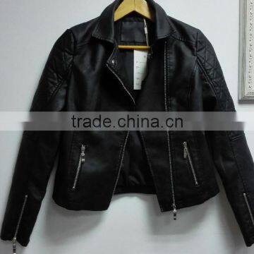 16JWP1 cheap good quality men PU leather jacket