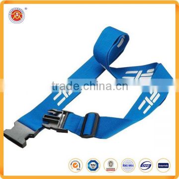 Factory price cheap custom logo print personlized adjustable luggage strap with Detach Buckle