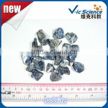 Natural blue sodalite raw material for teaching specimens