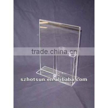 acrylic brochure holder business card holder