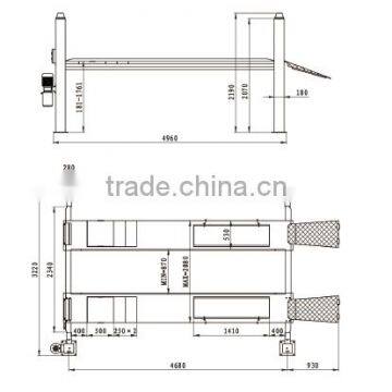 Car Lift Manufature Automobile 4 Post Lift/car Repair