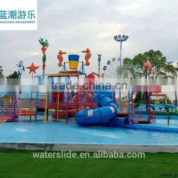 Water Park facility fiberglass water slide For amusement park