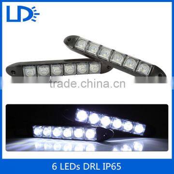 2016 auto drl waterproof 6LEDs daytime running light LED drl for Universal Cars