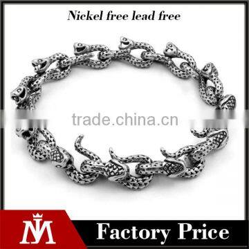 Men's fashion jewelry gothic punk snack chain bracelet