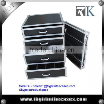 2016 New 4 Drawer Storage Tool Case Rolling Flight Case